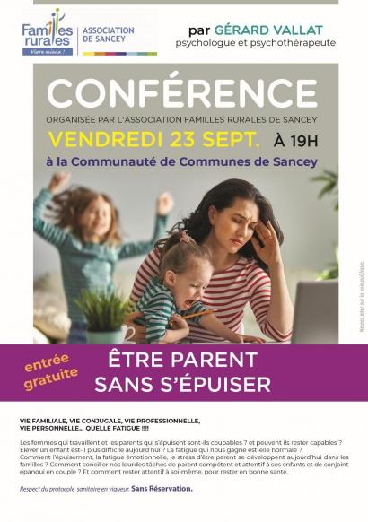 Conférence « Être parent sans s'épuiser » – Pass'Santé Jeunes